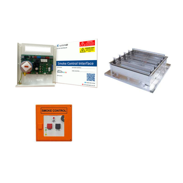 AOV Kit B Louvred Stair Vent and Controls Product Overview Image